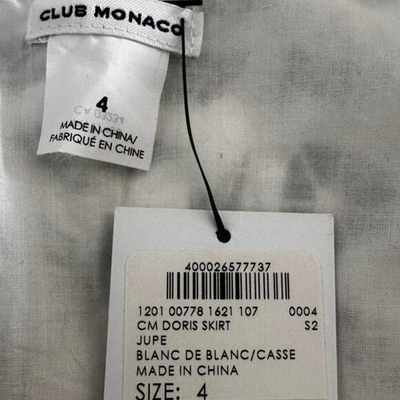 Club Monaco NEW Club Monaco White Lace Mini Skirt - Picture 7 of 7